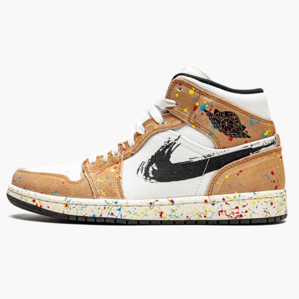 Jordan 1 Mid SE "Brushstroke" DA8005 100 Dame/Herre