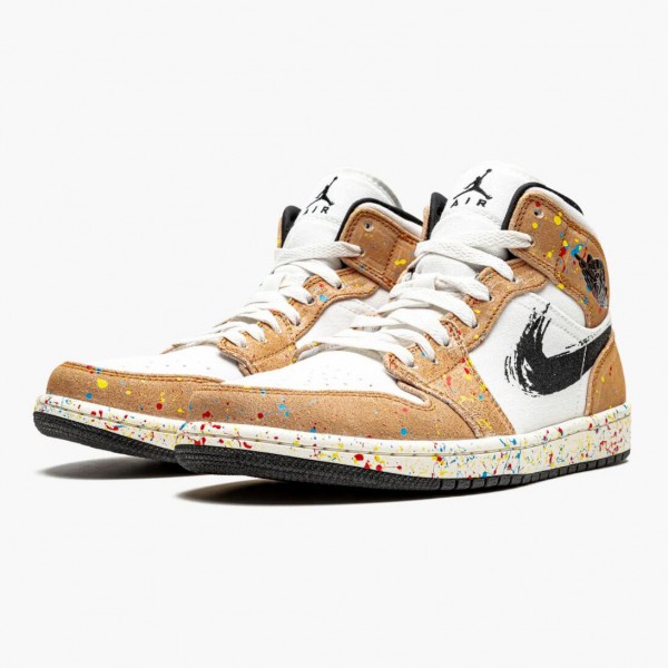 Jordan 1 Mid SE "Brushstroke" DA8005 100 Dame/Herre