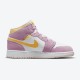 Svart  Jordan 1 Mid SE GS Arctic Pink DC9517 600 Light Arctic Rosa University Gull-Hvit Dame Sko