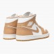 Svart  Jordan 1 Mid Tan Gum Dame/Herre 554724 271 Sneakers