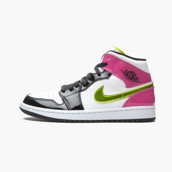 Jordan 1 Mid Hvit Svart "Cyber Pink" CZ9834 100