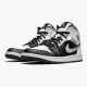 Butikk  Jordan 1 Mid White Shadow Dame/Herre Svart/Hvit-Lt Smoke Grå 554724 073 Sko