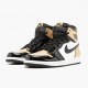 Hvit  Jordan 1 Retro Gold Toe Dame/Herre Svart/Metallic Gull-Summit Whi 861428 007 Sneakers