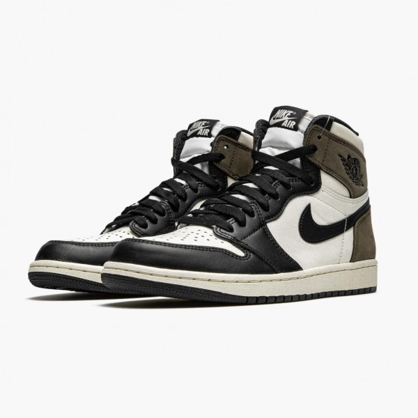 Jordan 1 Retro High "Dark Mocha" Dame/Herre Sail/Dark Mocha-Svart-Svart 555088 105 