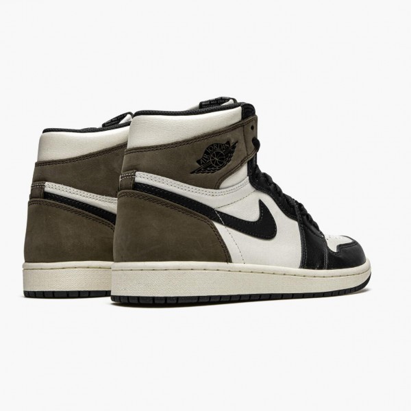 Brun  Jordan 1 Retro High Dark Mocha Dame/Herre Sail/Dark Mocha-Svart-Svart 555088 105 Sko