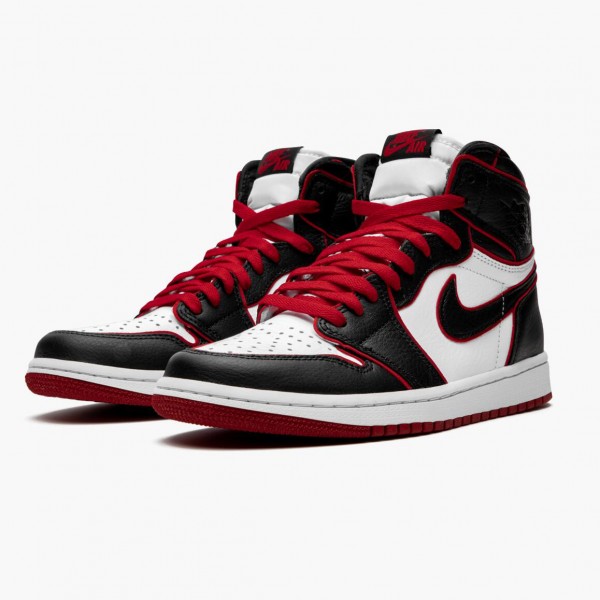 Jordan 1 Retro High OG "Bloodline" Svart/Gym Rød-Hvit 555088 062 Herre 