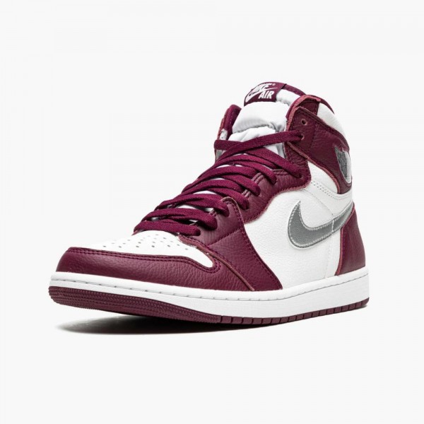 Billig  Jordan 1 Retro High OG Bordeaux 555088 611 Dame/Herre Sko