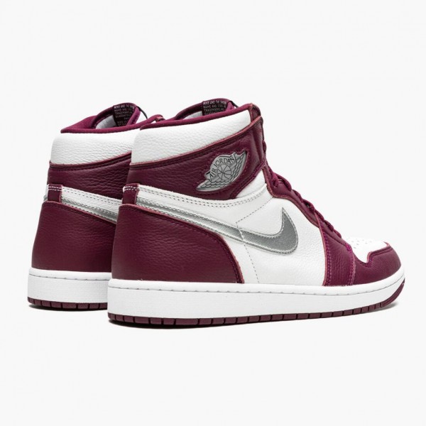 Billig  Jordan 1 Retro High OG Bordeaux 555088 611 Dame/Herre Sko