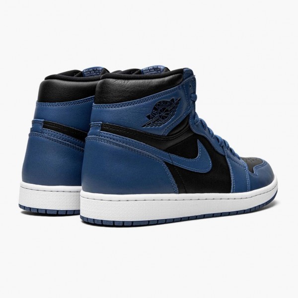 Svart  Jordan 1 Retro High OG Dark Marina Blue Dame/Herre 555088-404 Sko