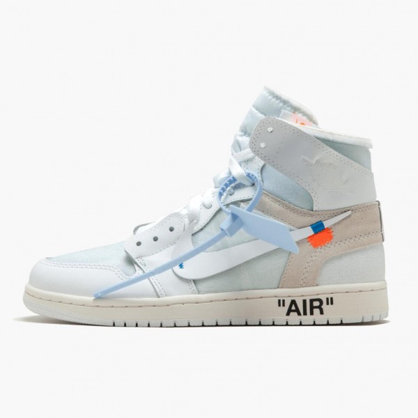 Jordan 1 Retro High "Off-White White" Herre AQ0818 100 Hvit