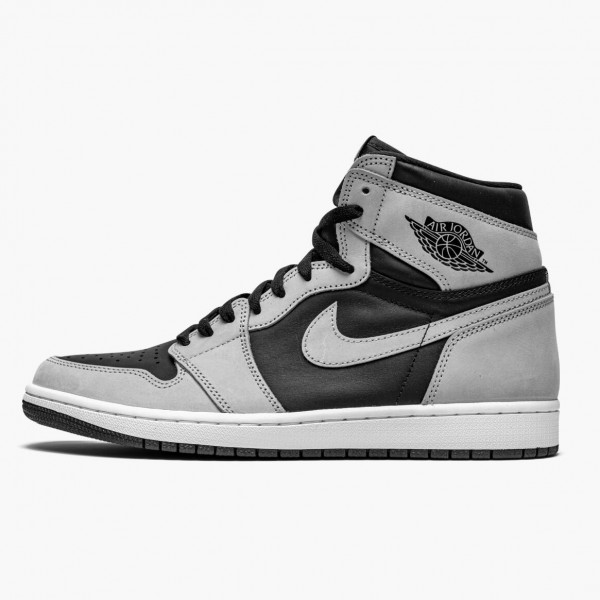 Jordan 1 Retro High "Shadow 2.0" 555088-035 Svart/Hvit-Light Smoke Grå Dame/Herre