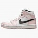 Billig  Jordan 1 Mid Barely Rose BQ6472-500 Dame Sneakers