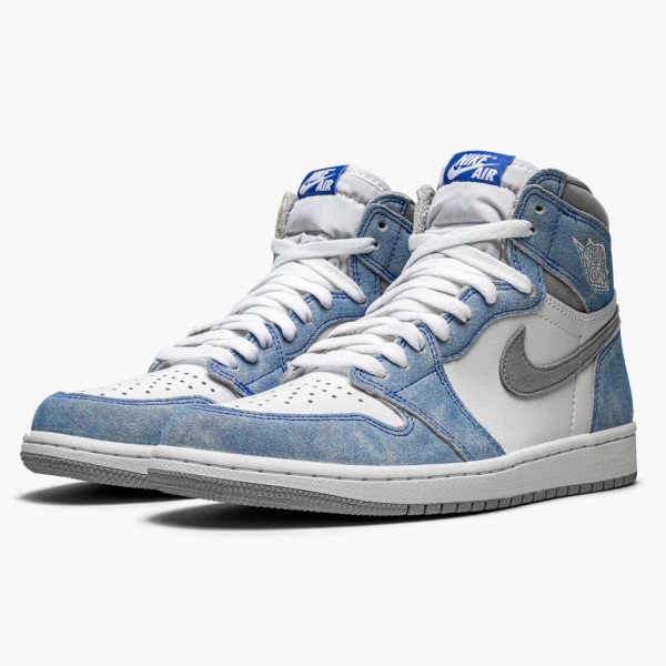 Jordan 1 Retro High OG "Hyper Royal" 555088 402 Hyper Royal/Light Smoke Grå-W Dame/Herre 