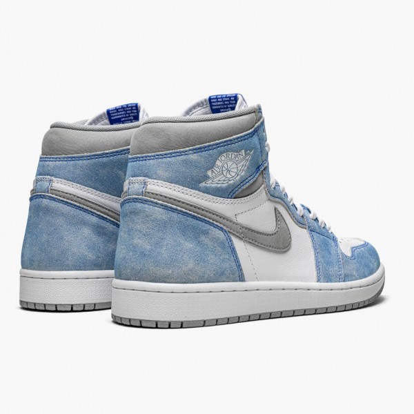 Het  Jordan 1 Retro High OG Hyper Royal 555088 402 Hyper Royal/Light Smoke Grå-W Dame/Herre Sneakers