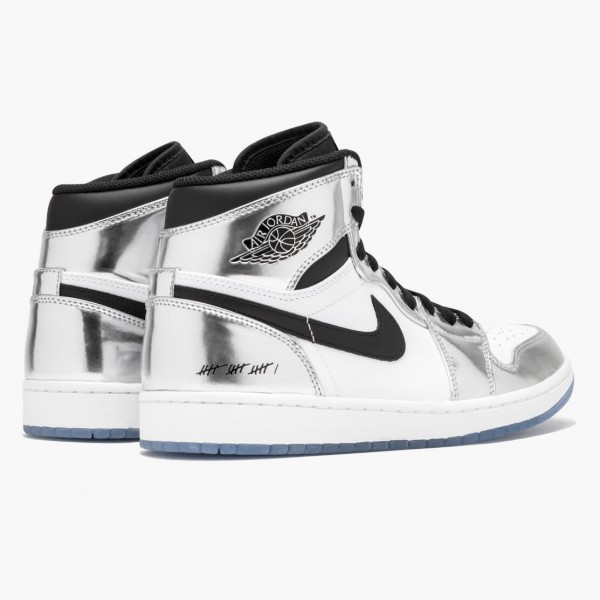 Kjøp  Jordan 1 Retro High Think 16 AQ7476-016 Chrome/Svart-Hvit-Turbo Grønn Dame/Herre Sko