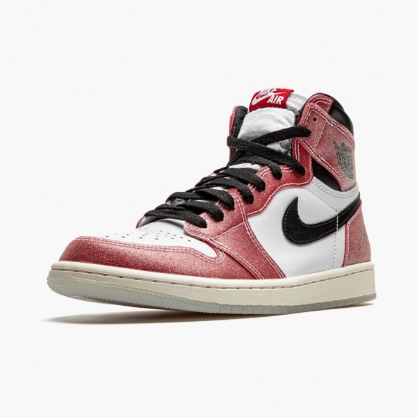 Rød  Jordan 1 Retro High Trophy Room Chicago DA2728 100 Hvit/Varsity Rød-Sail-Svart Dame/Herre Sneakers