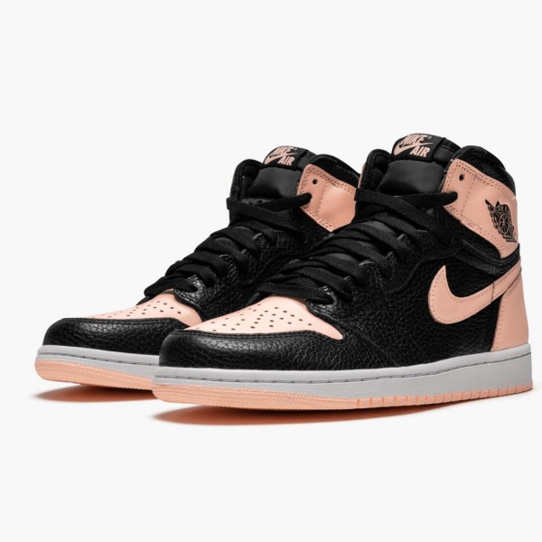 Jordan 1 High OG "Crimson Tint" Svart/Crimson Tint-Hvit 555088 081 Dame/Herre 