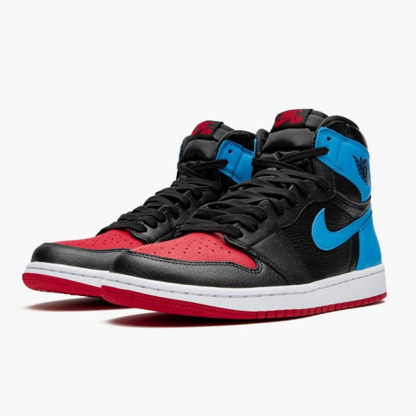 Jordan 1 High OG "UNC To Chicago" Svart/Dark Powder Blå/Gym Rød CD0461 046