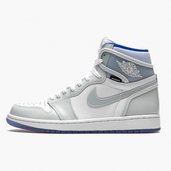 Jordan 1 High Zoom "Racer Blue" Hvit/Hvit-Racer Blå CK6637 104