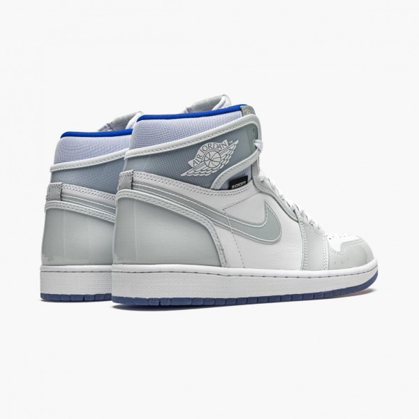 Kjøp  Jordan 1 High Zoom Racer Blue Hvit/Hvit-Racer Blå CK6637 104 Sneakers