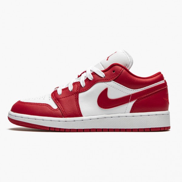 Jordan 1 Low "Gym Red/White" Gym Rød/Gym-Rød Whte 553560 611