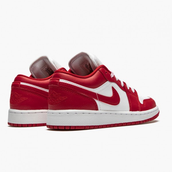 Butikk  Jordan 1 Low Gym Red/White Gym Rød/Gym-Rød Whte 553560 611 Sneakers