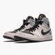 Het  Jordan 1 Mid Dirty Powder Iridescent Barely Rose/Svart/Multi BQ6472 602 Dame/Herre Sneakers