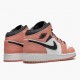 Het  Jordan 1 Mid Pink Quartz Rosa Quartz/DK Smoke Grå 555112 603 Sko