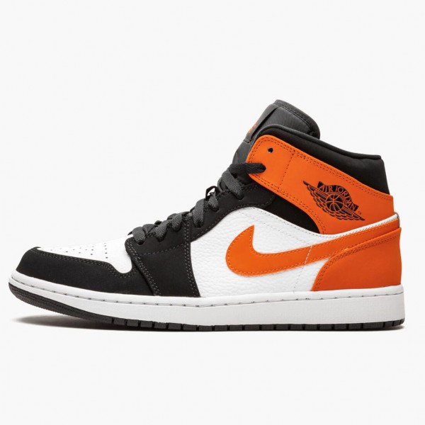 Jordan 1 Mid "Shattered Backboard" Svart/Hvit-Starfish 554724 058