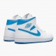 Rød  Jordan 1 Mid UNC University Blå/Hvit BQ6472 114 Sko