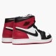 Brun  Jordan 1 Retro High Black Toe Hvit/Svart-Gym Rød 555088 184 Herre Sko