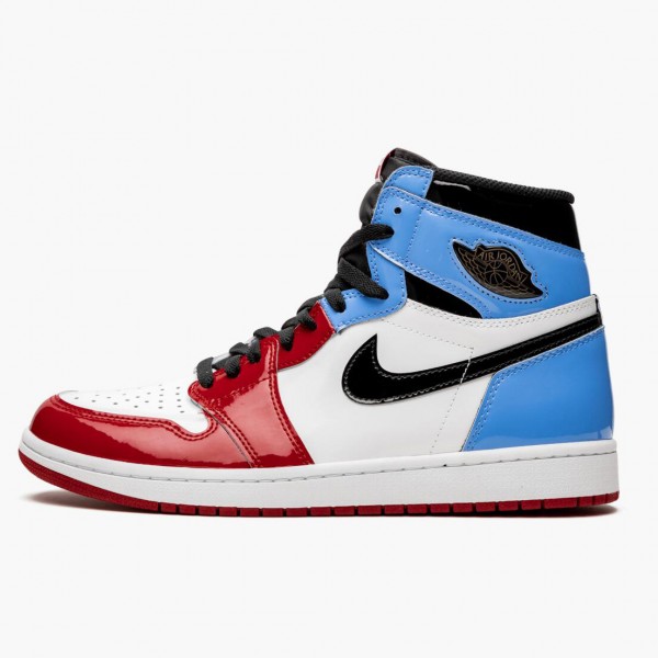 Jordan 1 Retro High "Fearless" Hvit/University-Blå-Varsity CK5666 100 Dame/Herre