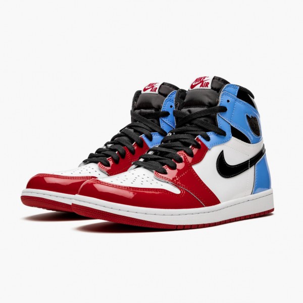 Jordan 1 Retro High "Fearless" Hvit/University-Blå-Varsity CK5666 100 Dame/Herre