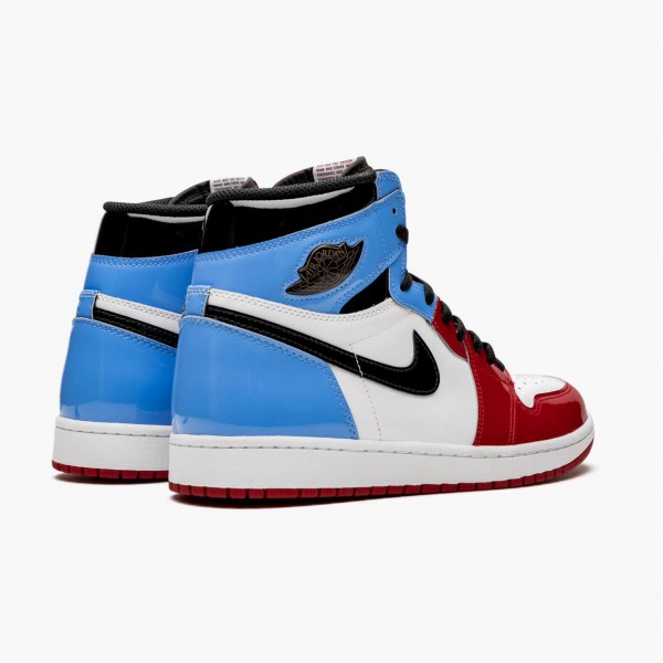 Kjøp  Jordan 1 Retro High Fearless Hvit/University-Blå-Varsity CK5666 100 Dame/Herre Sko