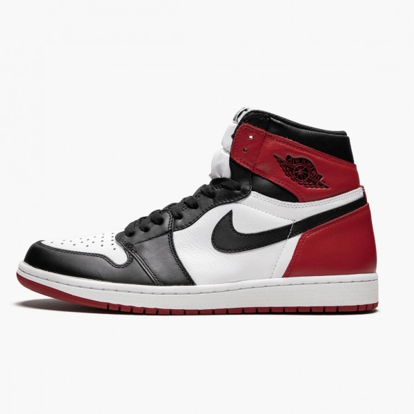 Jordan 1 Retro High OG "Black Toe" Hvit/Svart-Varsity Rød 555088 125 Herre