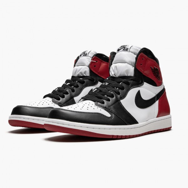 Jordan 1 Retro High OG "Black Toe" Hvit/Svart-Varsity Rød 555088 125 Herre