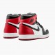 Ny  Jordan 1 Retro High OG Black Toe Hvit/Svart-Varsity Rød 555088 125 Herre Sko