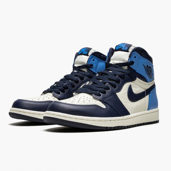 Jordan 1 Retro High OG "Obsidian/University Blue" 555088 140