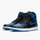 Svart  Jordan 1 Retro High OG Royal Svart/Royal-Hvit 555088 007 Sko