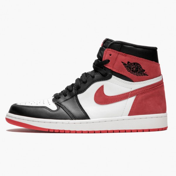 Jordan 1 Retro High OG "Track Red" Summit Hvit/Track Rød-Svart 555088 112 Dame/Herre 