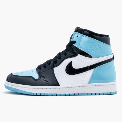 Jordan 1 Retro High Og "Blue Chill" Obsidian/Blå Chill-Hvit CD0461 401