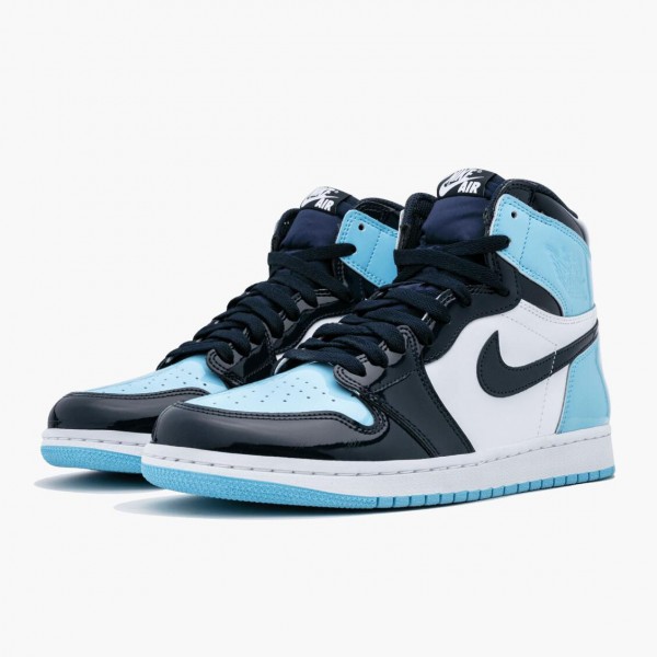 Jordan 1 Retro High Og "Blue Chill" Obsidian/Blå Chill-Hvit CD0461 401