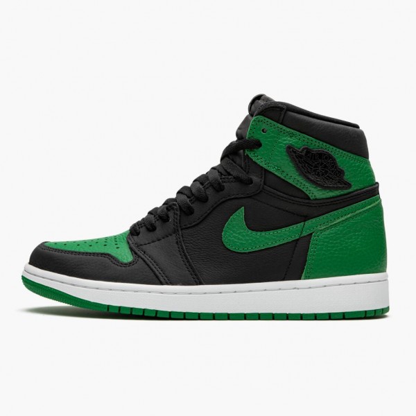 Jordan 1 Retro High "Pine Green" Svart/Hvit-Pine Grønn/Gym Rød 555088 030