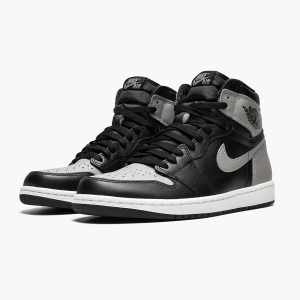 Jordan 1 Retro High "Shadow" Svart/Medium-Grå Hvit 555088 013 Herre 