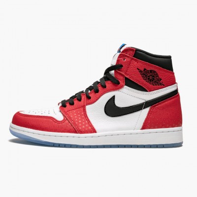 Jordan 1 Retro High "Spider-Man Origin Story" Gym Rød/Svart-Hvit-Photo Blå 555088 602 Herre 