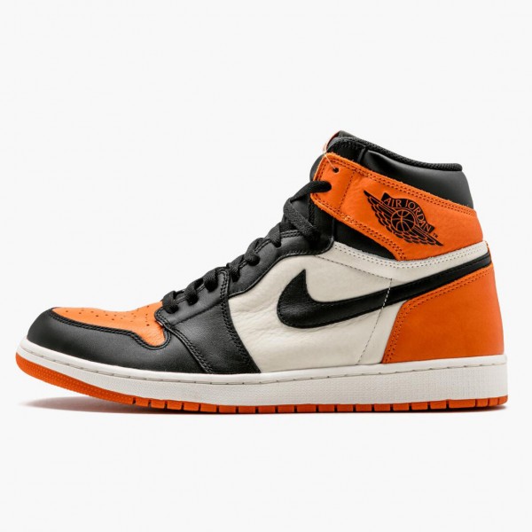 Jordan 1 Retro "Shattered Backboard" Svart/Starfish-Sail 555088 005 Herre 