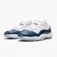 Rabatt  Jordan 11 Low Navy Snakeskin Herre CD6847 102 Hvit Svart-Marinen Sko