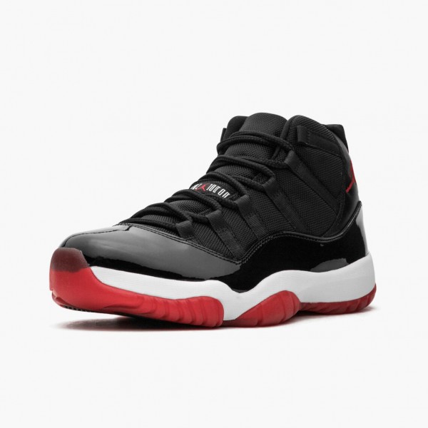 Svart  Jordan 11 Retro Bred Herre 378037 010 Svart/Varsity Rød-Hvit Sko