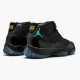 Ny  Jordan 11 Retro Gamma Blue Herre 378037 006 Svart/Gamma Blå-Varsity Maize Sko