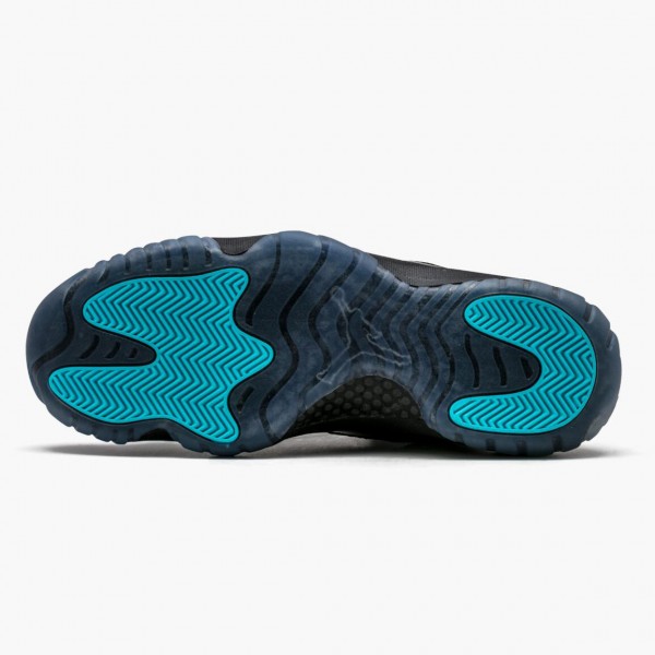 Ny  Jordan 11 Retro Gamma Blue Herre 378037 006 Svart/Gamma Blå-Varsity Maize Sko